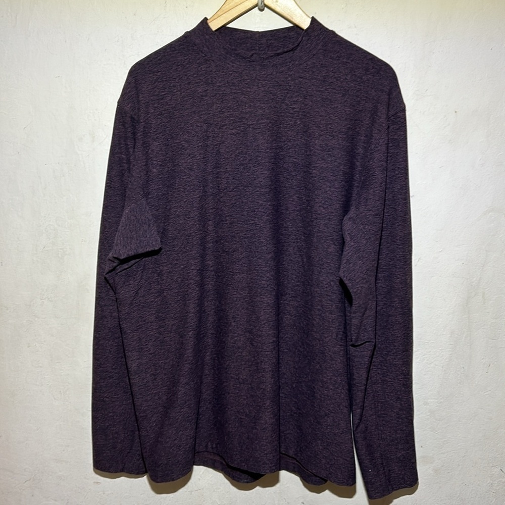 Lululemon Rulu Men’s Mock Neck Long Sleeve Shirt
Heathered Arctic Plum Size Lg